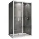 Душевой уголок Abber Sonnenstrand AG07100-S75 прямоугольный 75x100см серебро профиль эффект стекла прозрачный