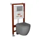 Комплект инсталляция и унитаз BAUEDGE BAU PRO Q111300-BL0001-HQ2-DG-Q00007