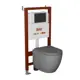 Комплект инсталляция и унитаз BAUEDGE BAU PRO Q111300-BL0001-HQ2-DG-Q00008