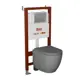 Комплект инсталляция и унитаз BAUEDGE BAU PRO Q111300-BL0001-HQ2-DG-Q00004