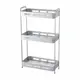 Полка для ванной комнаты zenfort 101206 алюминий 15.5x33 см цвет серый, серебристый