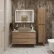 Тумба со столешницей и накладной раковиной подвесная BelBagno KRAFT 100 kraft100rt-kepmco-1084h316-set