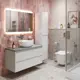 Тумба со столешницей и накладной раковиной подвесная BelBagno KRAFT 80 kraft80bo-kepmgl-1077-set