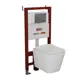 Комплект инсталляция с унитазом Bauedge Q111300-BS0002-Q00007 цвет белый