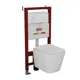 Комплект инсталляция с унитазом Bauedge Q111300-BS0002-Q00014 цвет белый
