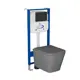 Комплект инсталляция с унитазом Bauedge 10.702.450.00.00-BS0001-HQ2-DG-Q00005 цвет серый