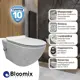Унитаз подвесной Bloomix Fresh 5002SB безободковый с сиденьем микролифт