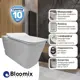 Унитаз подвесной Bloomix Nova 5032 безободковый с сиденьем микролифт