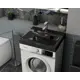 Раковина над стиральной машиной BAU Hotel MY2004B 60x50см в комплекте с кронштейнами и сифоном, антрацит