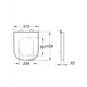 Унитаз подвесной Grohe NW0029-1 безободковый с сиденьем микролифт