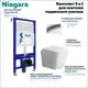 Комплект инсталляция с унитазом Niagara f08213 цвет белый