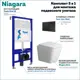 Комплект инсталляция с унитазом Niagara f08218 цвет белый