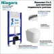 Комплект инсталляция с унитазом Niagara f08232 цвет белый