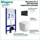 Комплект инсталляция с унитазом Niagara f08233 цвет белый