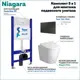 Комплект инсталляция с унитазом Niagara f08235 цвет белый