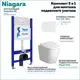 Комплект инсталляция с унитазом Niagara f08242 цвет белый