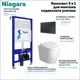 Комплект инсталляция с унитазом Niagara f08247 цвет белый