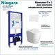 Комплект инсталляция с унитазом Niagara f08249 цвет белый