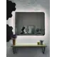 Зеркало для ванной Alfa mirrors Olga 86 ol-86Vd с подсветкой 80x60см