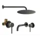 Комплект смесителей для душа Plumberia Selection KITXO01GR210, Графит матовый