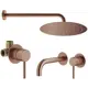 Комплект смесителей для душа Plumberia Selection KITXO01RS210, медь брашированная