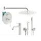 Комплект смесителей для душа Plumberia Selection KITZXO18BO53, Белый матовый