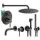 Комплект смесителей для душа Plumberia Selection KITZXO18GR210, Графит матовый