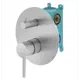 Комплект встраиваемого смесителя для душа Plumberia Selection IXO KIT1901CS, Хром брашированный