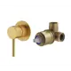 Комплект встраиваемого смесителя для душа Plumberia Selection IXO KITXO1135OB, Золото брашированное