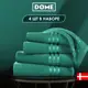 Полотенце Dome dme283673 Harmonika для ванной 50x80 см зеленый