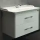 Тумба под раковину Comforty Неаполь 00004147564 с раковиной 80см цвет белый