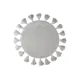 Коврик для ванной комнаты IDDIS DTR01P5i12 55x55см цвет серый/серебристый