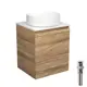 Тумба Bau Dream Blackwood 50 с дверцей SD3048, раковина BAU Dream круглая D41, выпуск клик клак, белый
