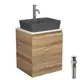 Тумба Bau Dream Blackwood 50 SD3191 раковина BAU Cerama 48x37 темно-серая матовая смеситель Hotel Dream нерж сталь выпуск клик клак белый