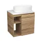 Тумба Bauedge Bau Dream Blackwood 60 правая раковина Nimb 50x36