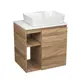 Тумба Bauedge Bau Dream Blackwood 60 правая раковина Cerama 48x37 белая
