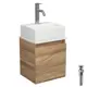 Тумба Bauedge Bau Dream Blackwood SD4406 35 с ящиком раковина BAU Cerama Mini 33x28 белая смеситель Hotel Dream выпуск клик клак хром
