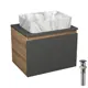 Комплект: тумба Bauedge Bau Dream Blackwood графит 60 1 ящик раковина прямоугольная Cerama 48x37 мрамор выпуск клик клак черный