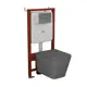 Комплект инсталляции Bauedge Bau Ideal E458103-BS0001-HQ2-DG-E00105 унитаз безободковый Stil торнадо Hurricane-2 серый микролифт клавиша Light