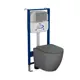 Комплект инсталляции Bauedge Bau Aquanika 10.702.450.00.00-BL0001-HQ2-DG-01.02.10 унитаз безоб. Bau Dream торнадо обрат. потока 52x36 Hurricane-2 клав