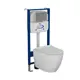 Комплект инсталляции Bauedge Bau Aquanika 10.702.450.00.00-BL0001-HQ2-01.02.10 унитаз безободковый Bau Dream торнадо 52x36 Hurricane-2, сиденье