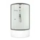 Душевая кабина Domani-Spa Simple 110 high DS01Sm110HWCl00.Gt-V1.2-Black.MP.P. высокий поддон. белые стенки графит профиль Black accents.100x100x218