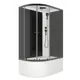 Душевая кабина Domani-Spa Delight Slim 128 high R DS01DS128RHBCl00.Gt-Black.MP.P. высокий поддон черные стенки стекло графит профиль 120x80x218