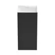 Напольная раковина отдельностоящая Wellsee Pure BY Wellsee 230713000 размер 40x40x85 см, акриловая, цвет глянцевый белый, матовый черный