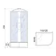 Душевая кабина River No Silicone XL DNXL120/90/44/TH/L 120x90 гидромассаж радио высокий поддон стекло тонированное левая