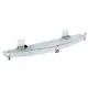 Полка стеклянная WasserKRAFT с бортиком Leine K-5044WHITE цвет хром