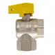 Кран шаровый для газа угловой СТМ Газ 1/2" гайка-гайка бабочка