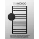 Полотенцесушитель водяной Indigo Brace 50x100 см нержавеющая сталь 1/2" цвет черный муар
