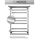 Полотенцесушитель водяной с полкой Indigo Brace Л 50x80 см 1" нержавеющая сталь
