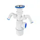 Сифон для мойки Virplast Элит 30986144 с двойным отводом Ø40 мм полипропилен